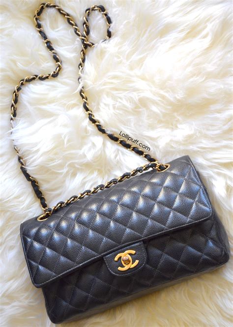 chanel caviar flap bag medium|Flap Bags .